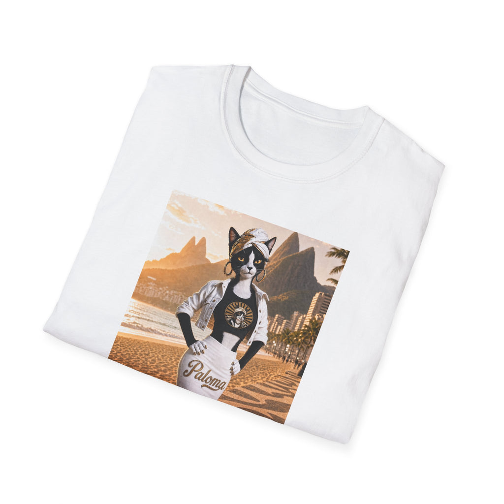 Paloma on the Beach Tee · Script Back