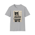 Mugshot Cat T-Shirt — 'Murder Mittens' Vintage Police Poster Tee