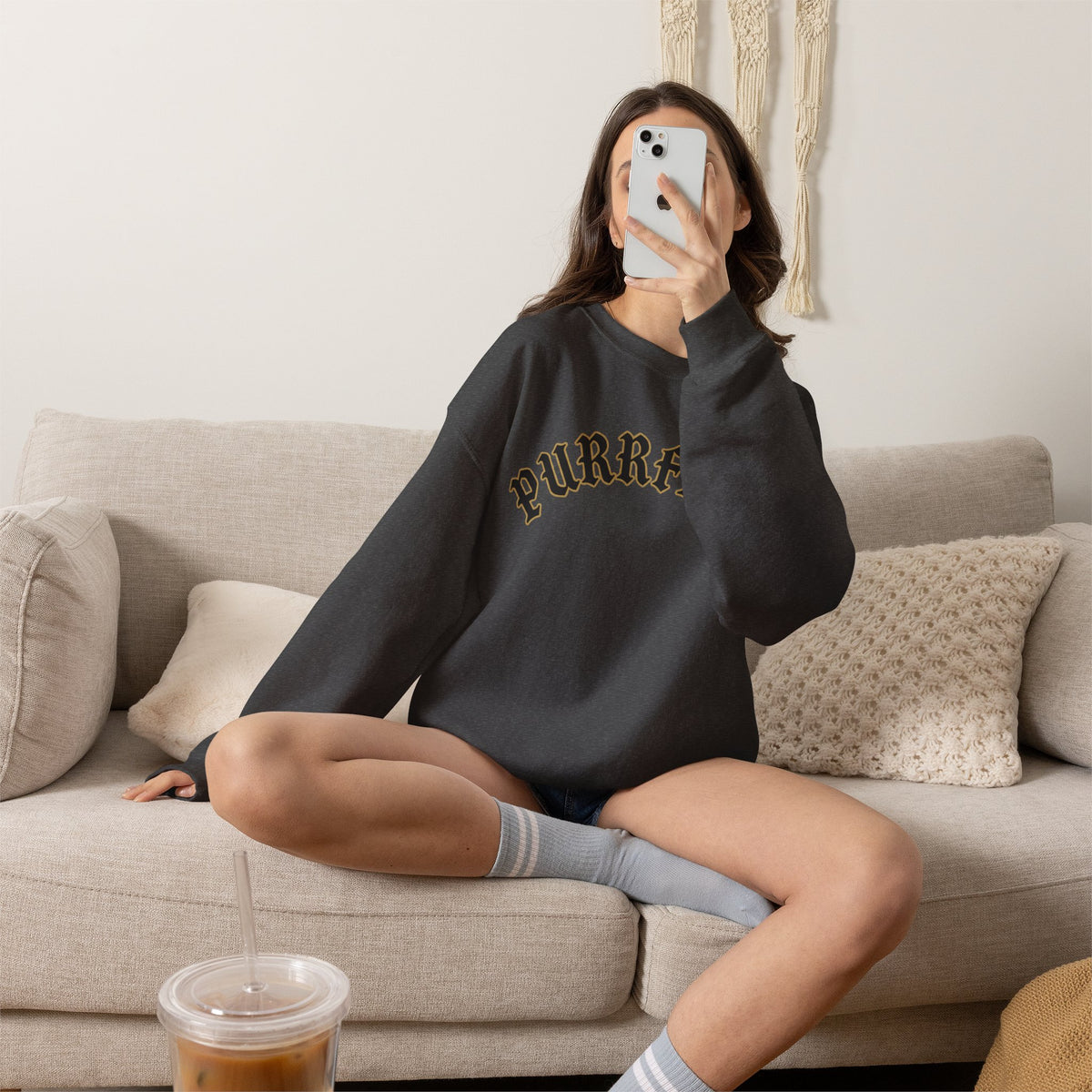PURRFECT Obsessed Crewneck