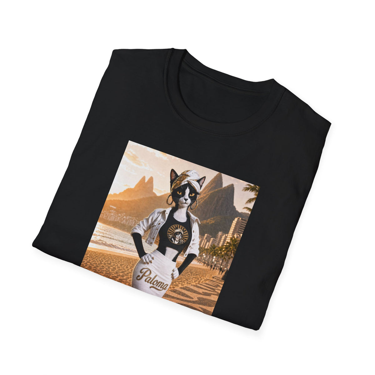 Paloma on the Beach Tee · Script Back