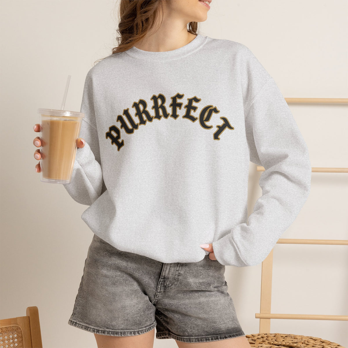 PURRFECT Obsessed Crewneck