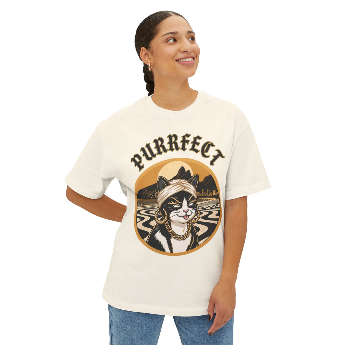 PURRFECT Rio Badge Tee