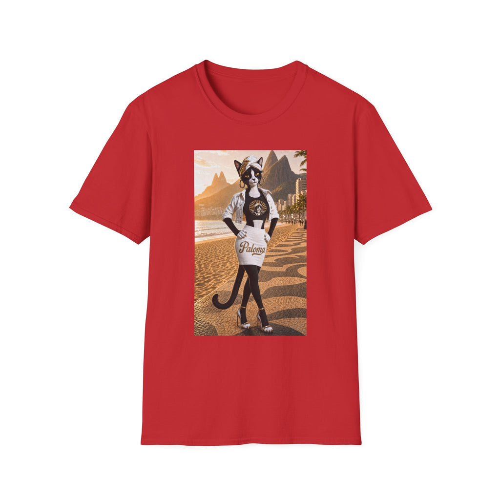 Paloma on the Beach Tee · Script Back