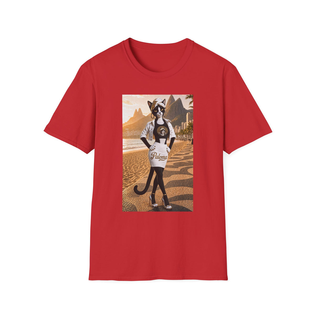 Paloma on the Beach Tee · Script Back