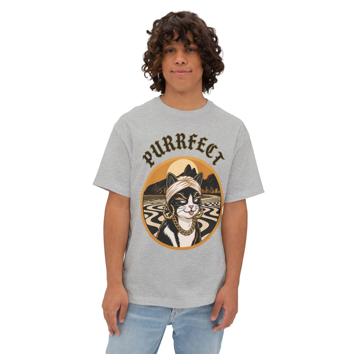 PURRFECT Rio Badge Tee