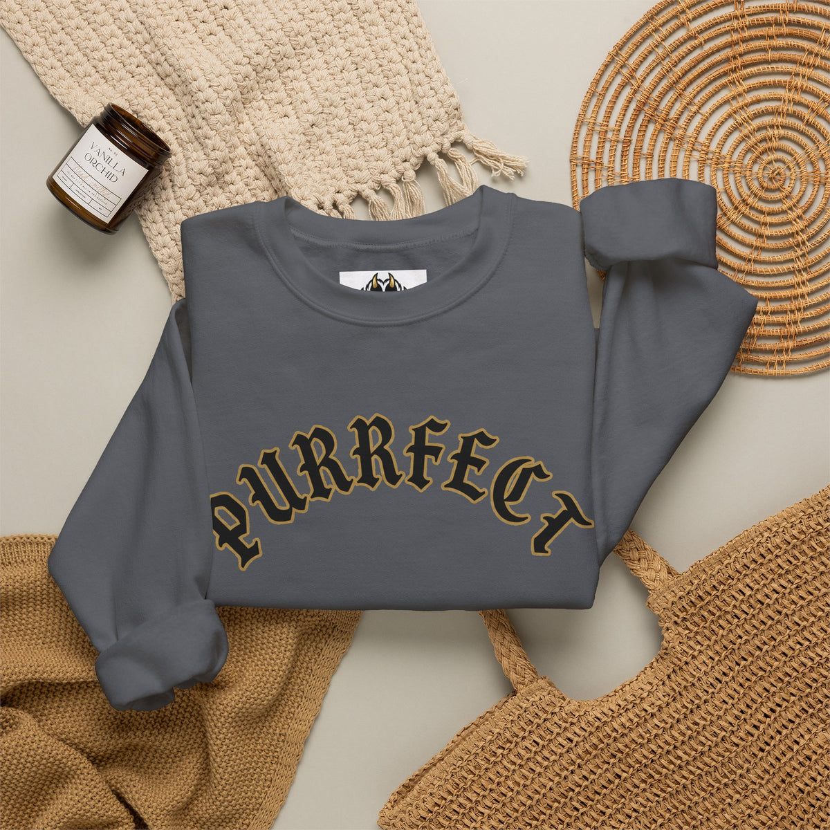 PURRFECT Obsessed Crewneck