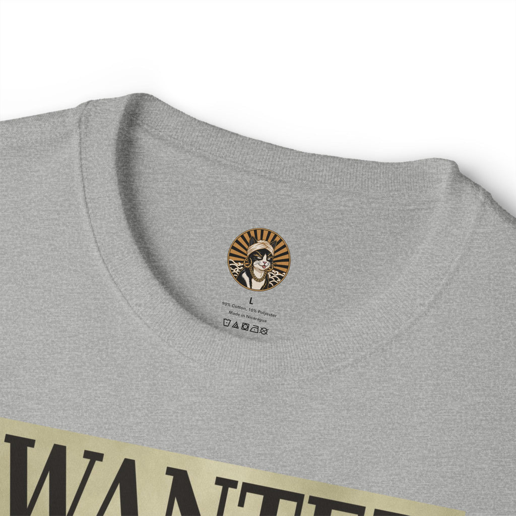 Wanted Treats Cat Tee — Vintage 'WANTED TREATS' Graphic T-Shirt