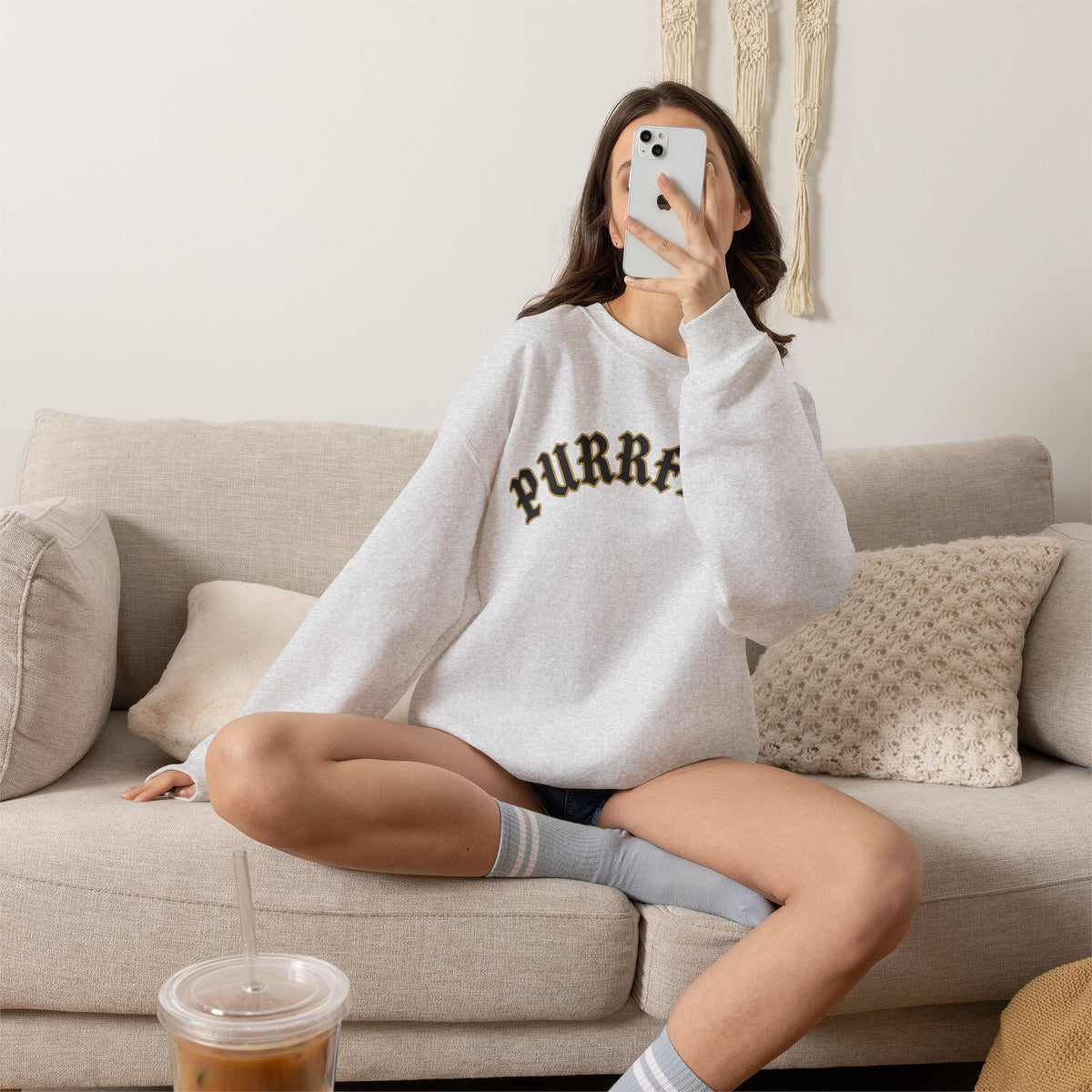 PURRFECT Obsessed Crewneck