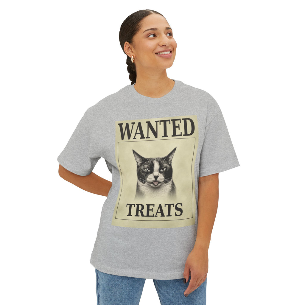 Wanted Treats Cat Tee — Vintage 'WANTED TREATS' Graphic T-Shirt