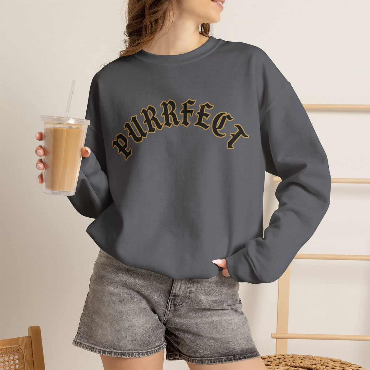 PURRFECT Obsessed Crewneck