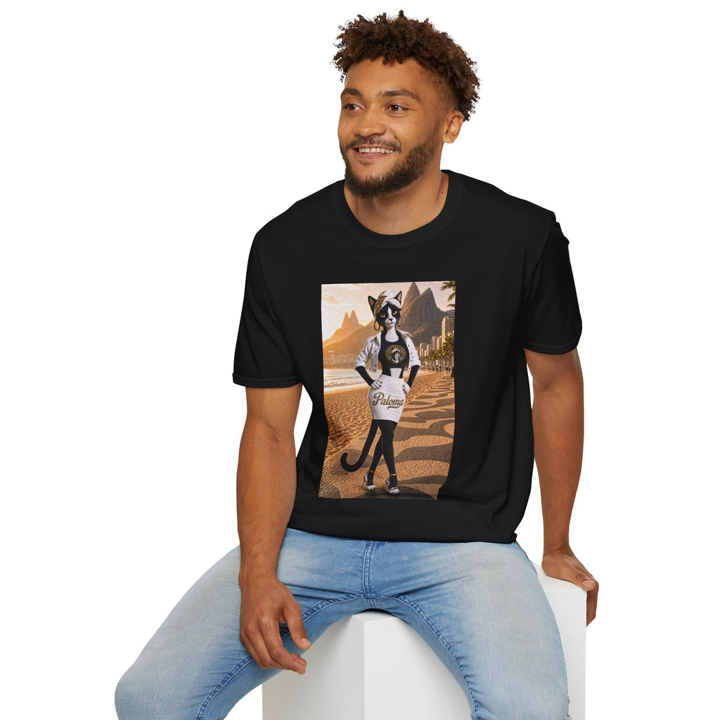 Paloma on the Beach Tee · Script Back