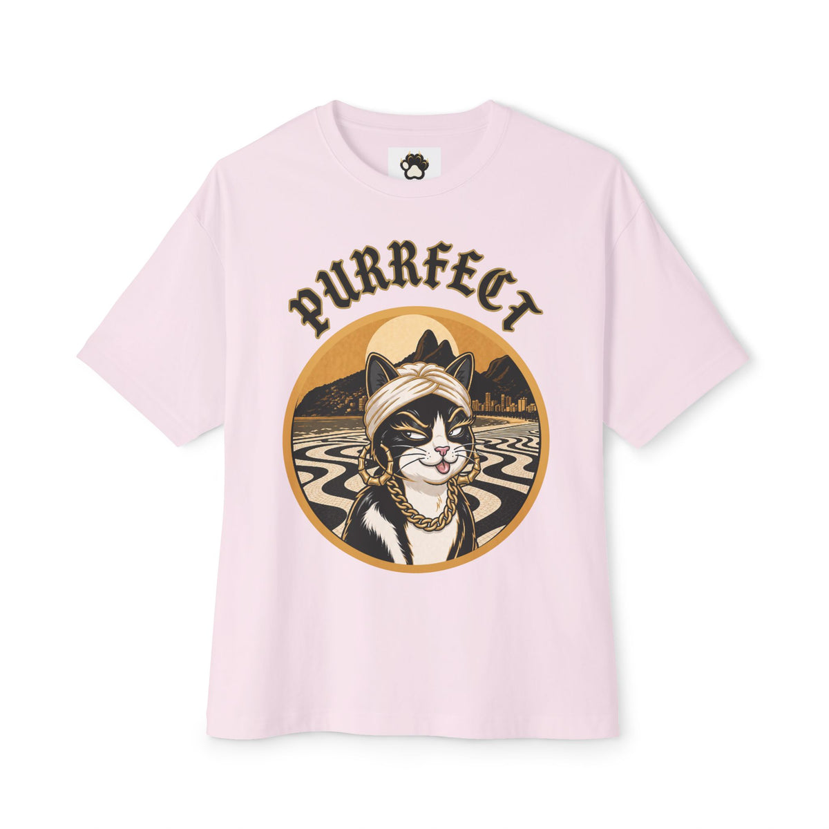 PURRFECT Rio Badge Tee