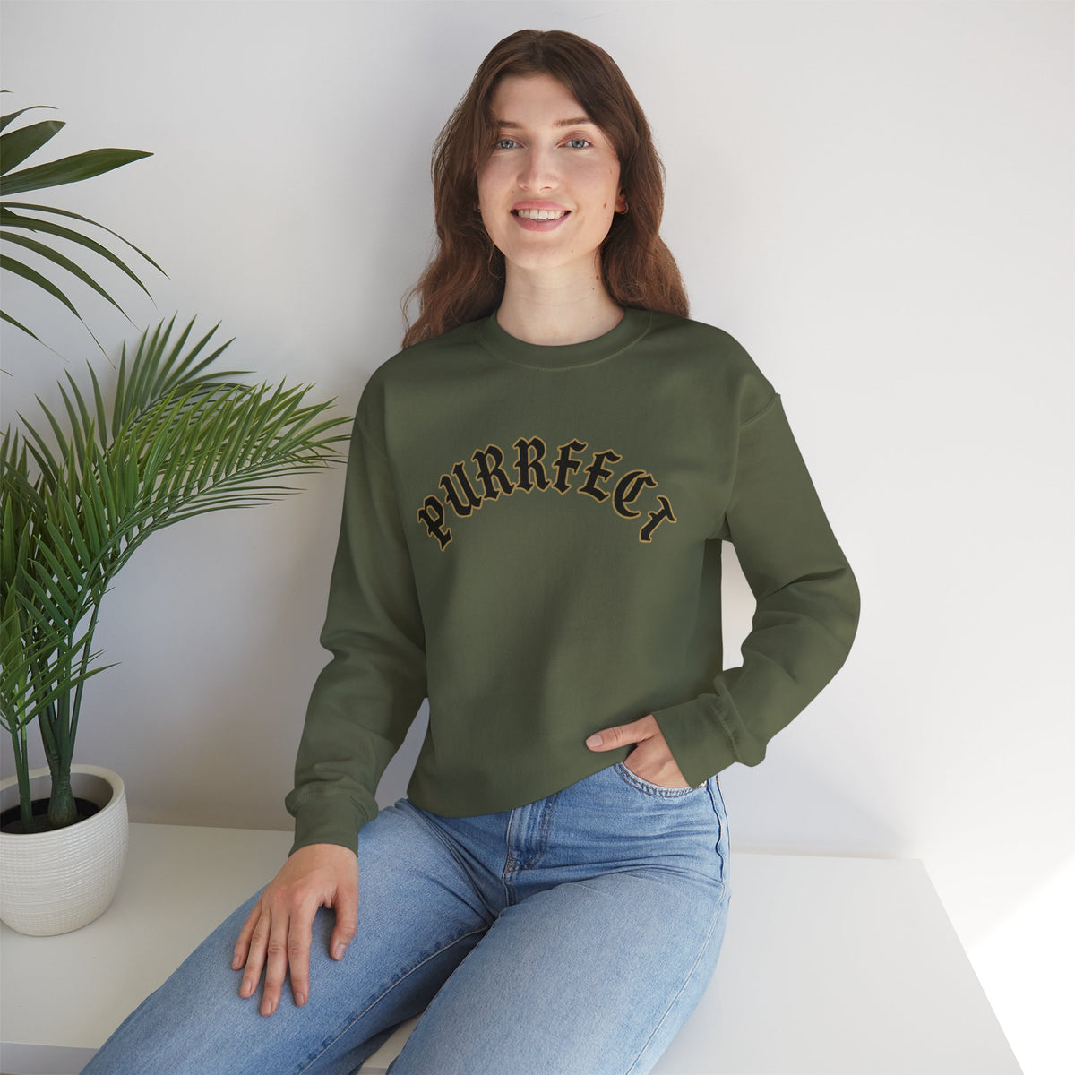 PURRFECT Obsessed Crewneck