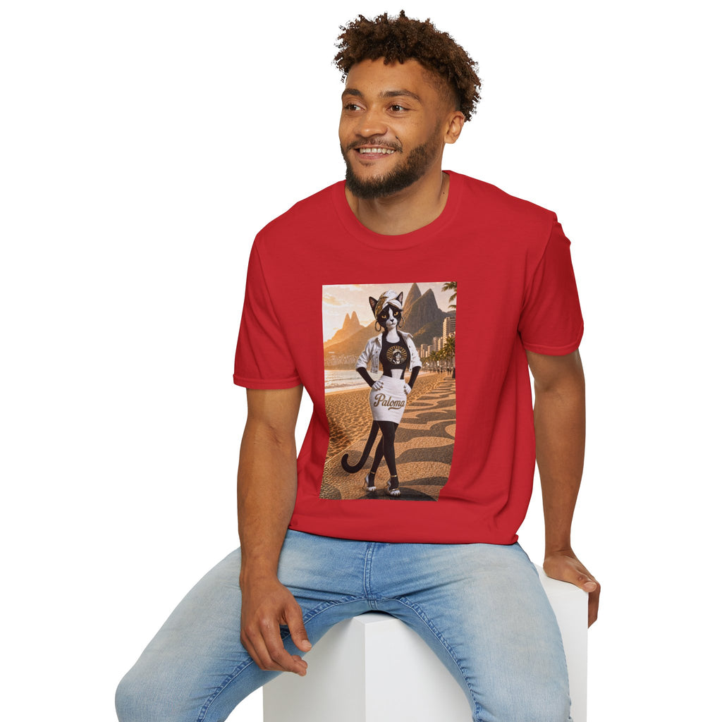 Paloma on the Beach Tee · Script Back