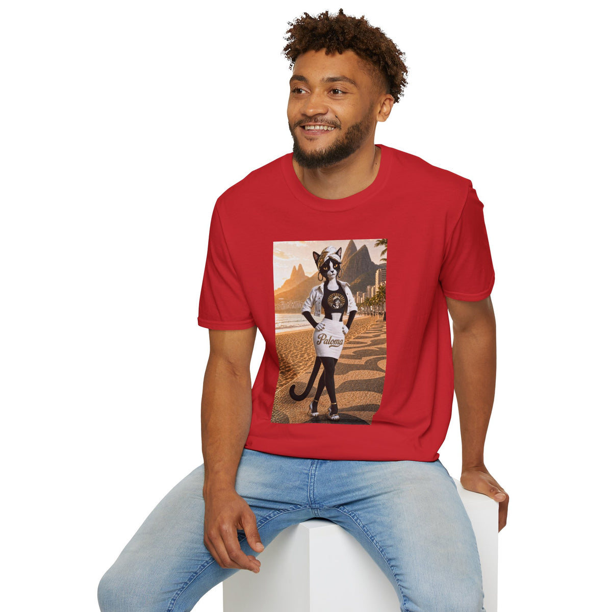 Paloma on the Beach Tee · Script Back