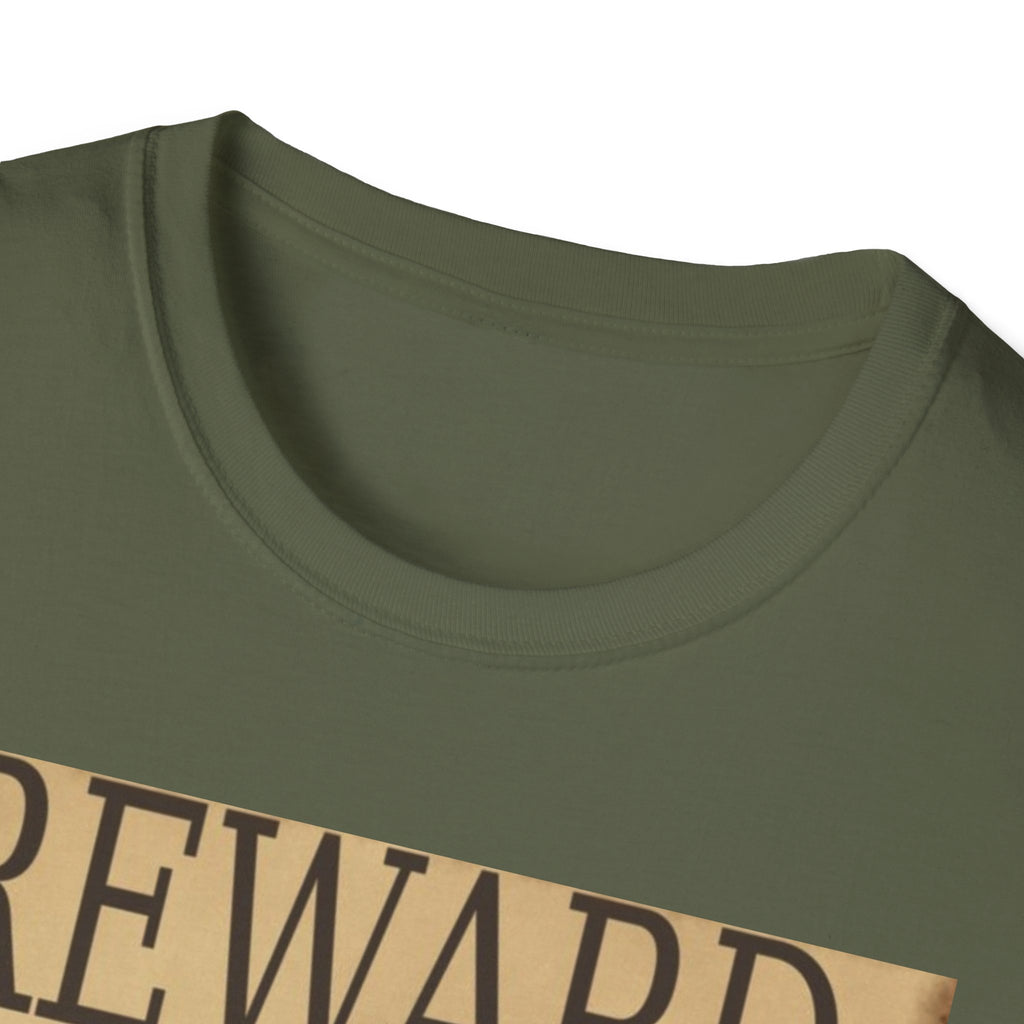 Reward for Treats Cat T-Shirt — Vintage Wanted Poster Cat Tee