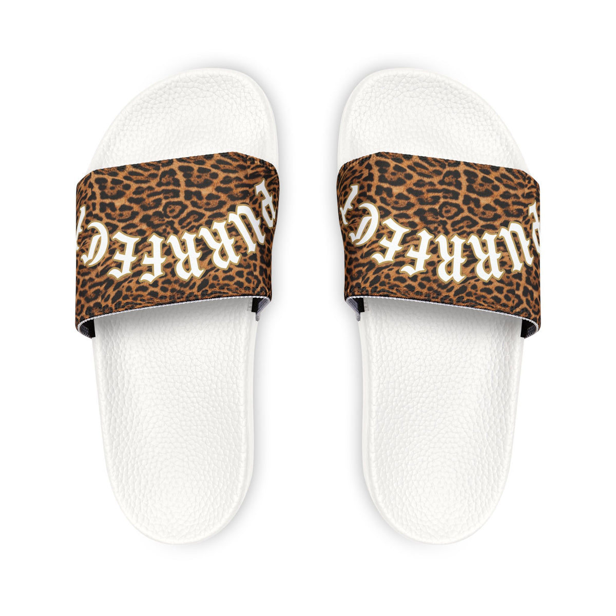 Jaguar Print Removable-Strap Slide Sandals — Men's Pool Slides