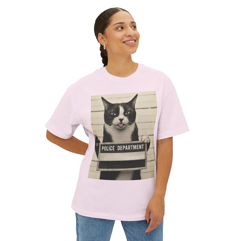 Mugshot Cat Tee — Vintage “Police Department” Cat Photo T-Shirt