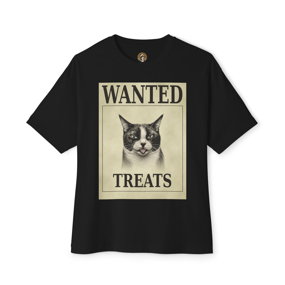 Wanted Treats Cat Tee — Vintage 'WANTED TREATS' Graphic T-Shirt