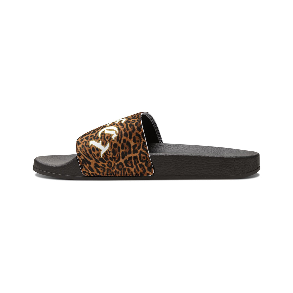 Jaguar Print Removable-Strap Slide Sandals — Men's Pool Slides