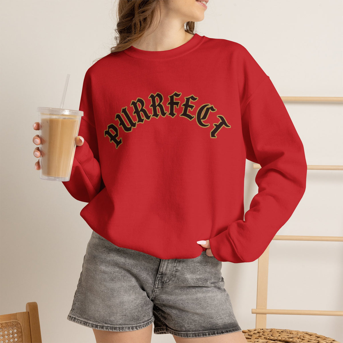 PURRFECT Obsessed Crewneck