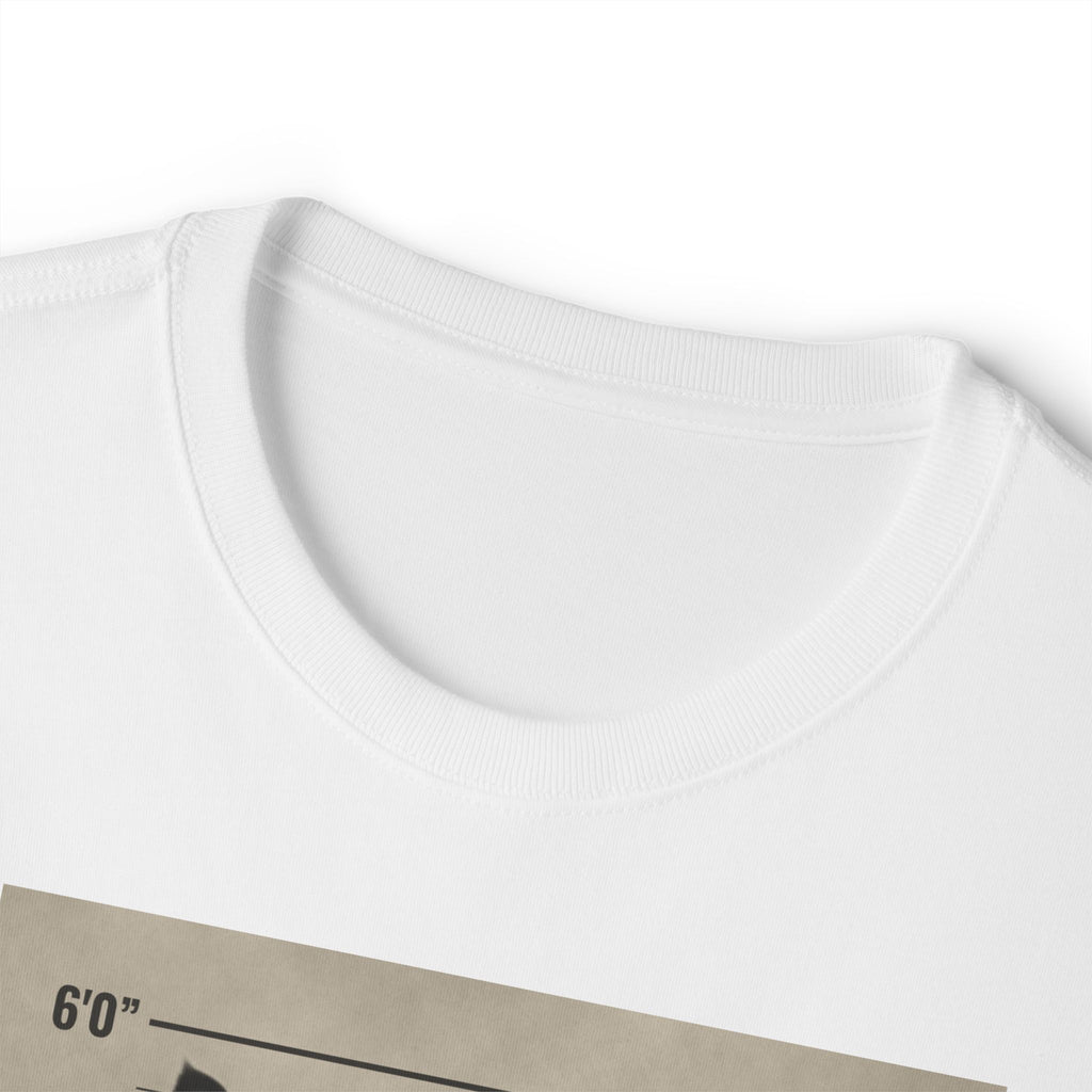 Graphic Tee — 'Your Cat Hates You, Linda' Mugshot Cat Shirt