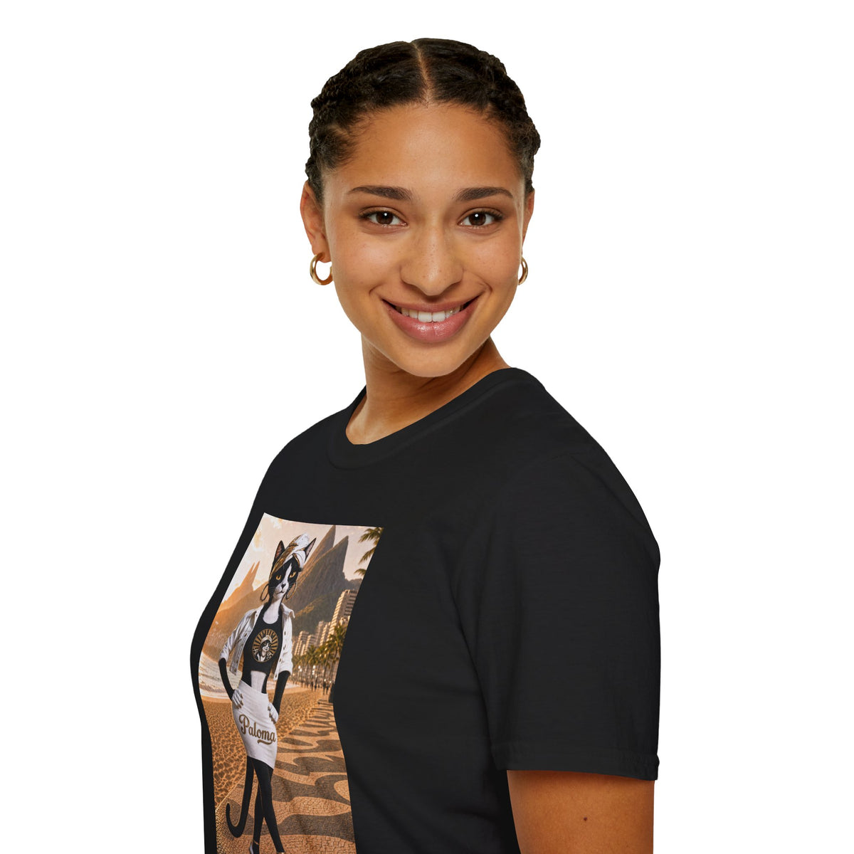 Paloma on the Beach Tee · Script Back