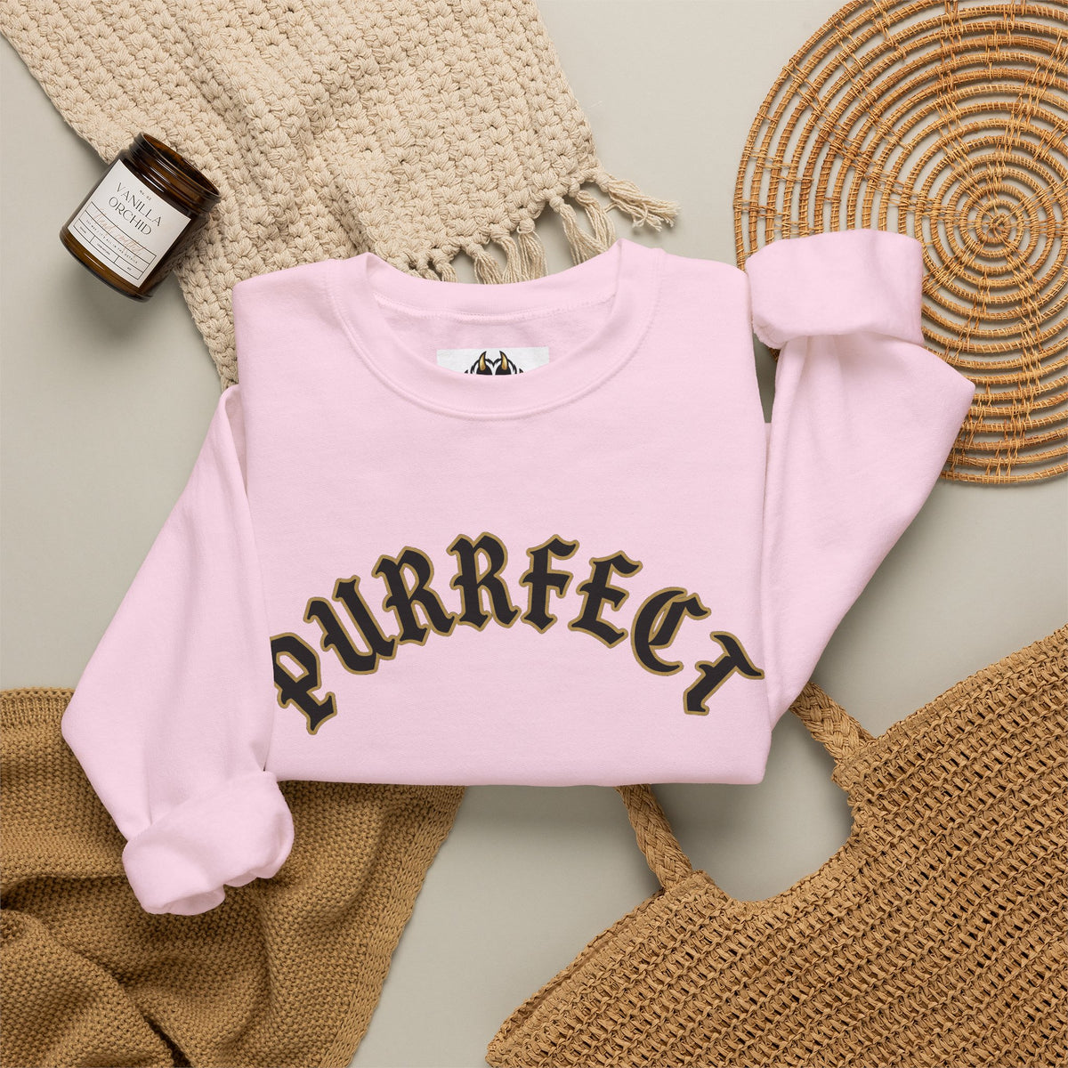 PURRFECT Obsessed Crewneck