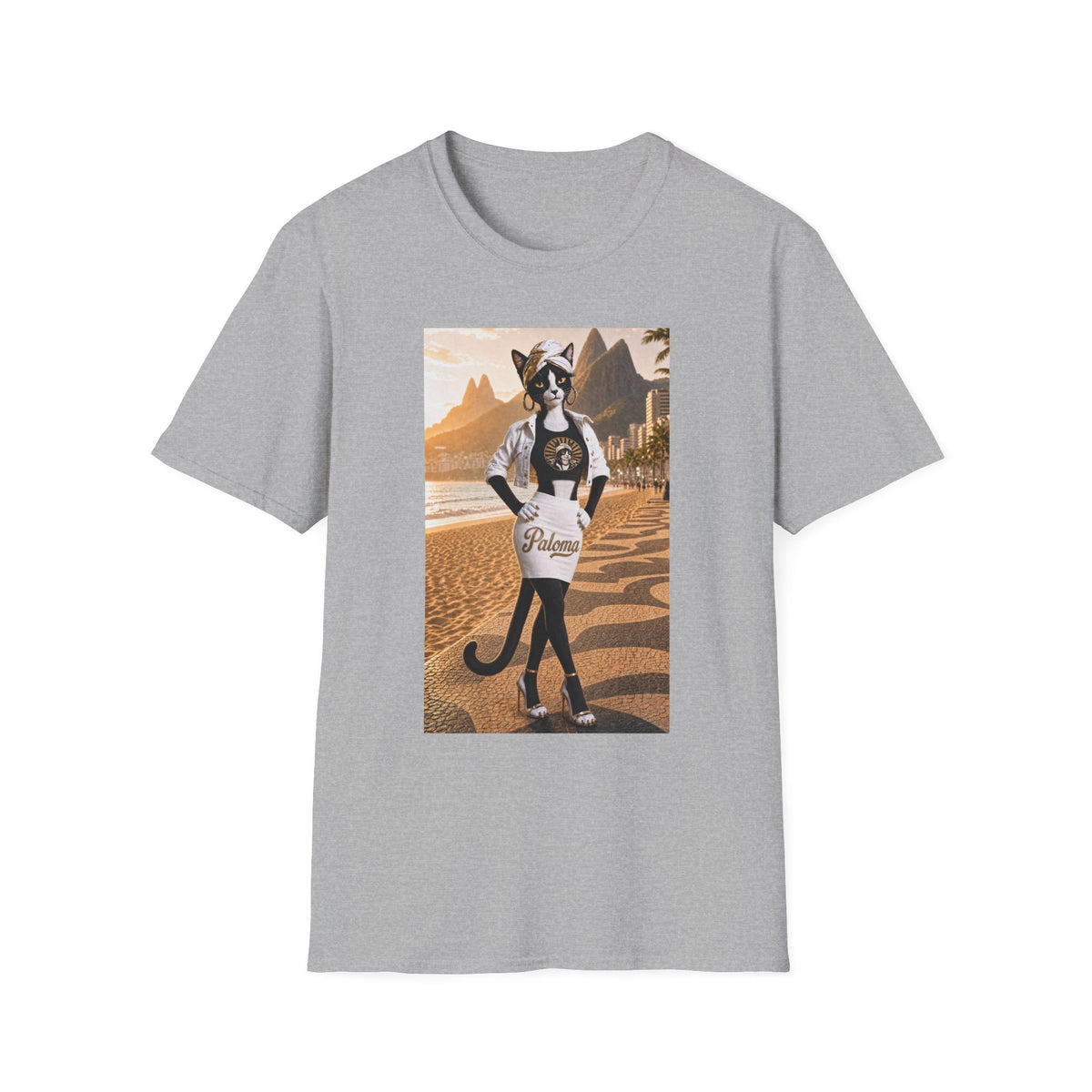Paloma on the Beach Tee · Script Back