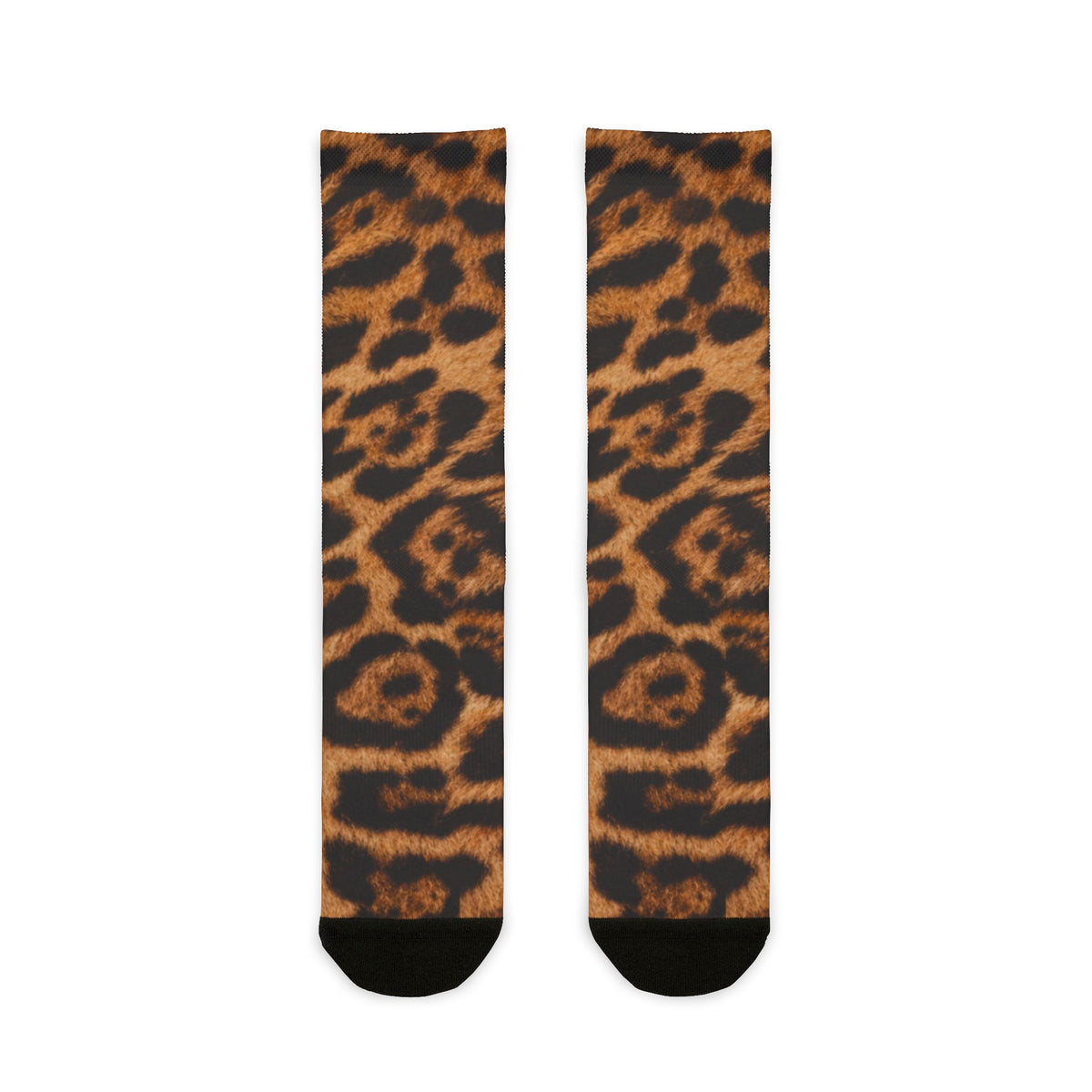 Jaguar Print Crew Socks — Bold Animal Print Socks