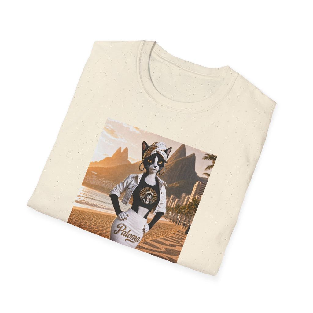 Paloma on the Beach Tee · Script Back