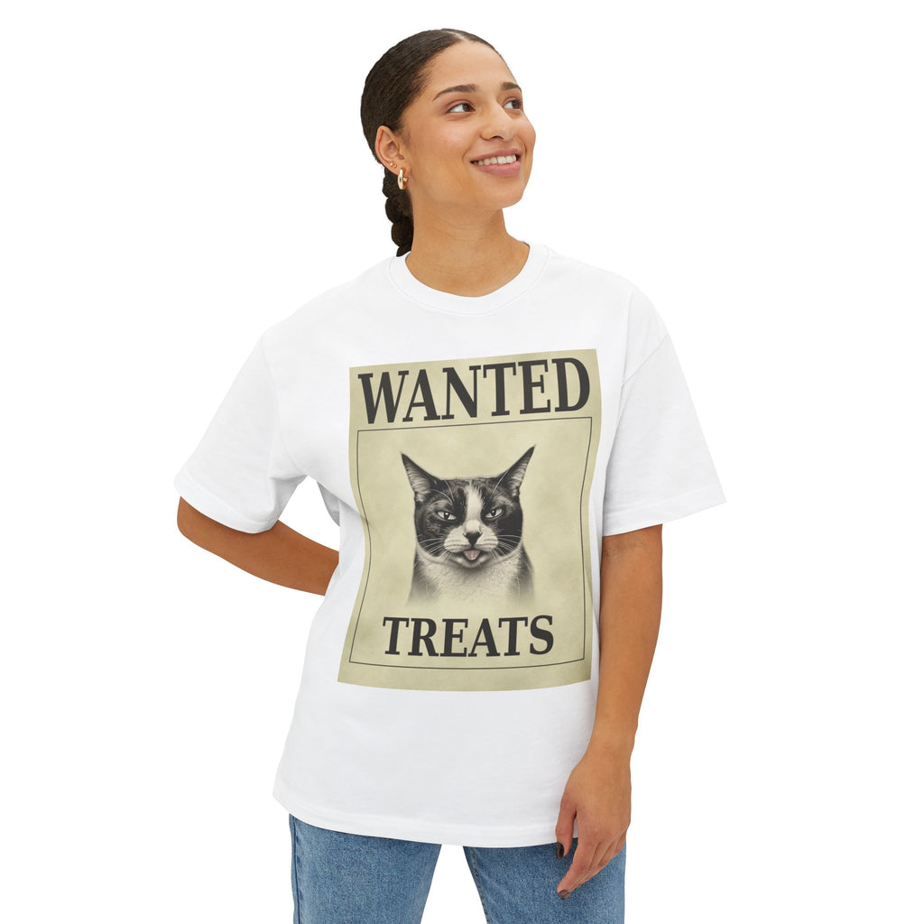 Wanted Treats Cat Tee — Vintage 'WANTED TREATS' Graphic T-Shirt