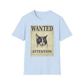 Wanted: Attention Cat T-Shirt — Vintage Pet Poster Tee