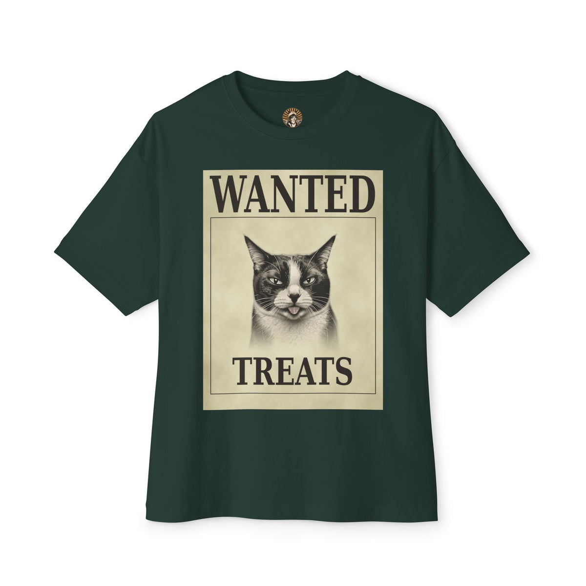 Wanted Treats Cat Tee — Vintage 'WANTED TREATS' Graphic T-Shirt