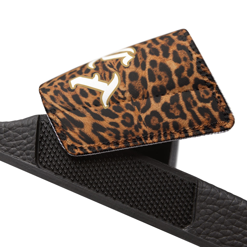 Jaguar Print Removable-Strap Slide Sandals — Men's Pool Slides