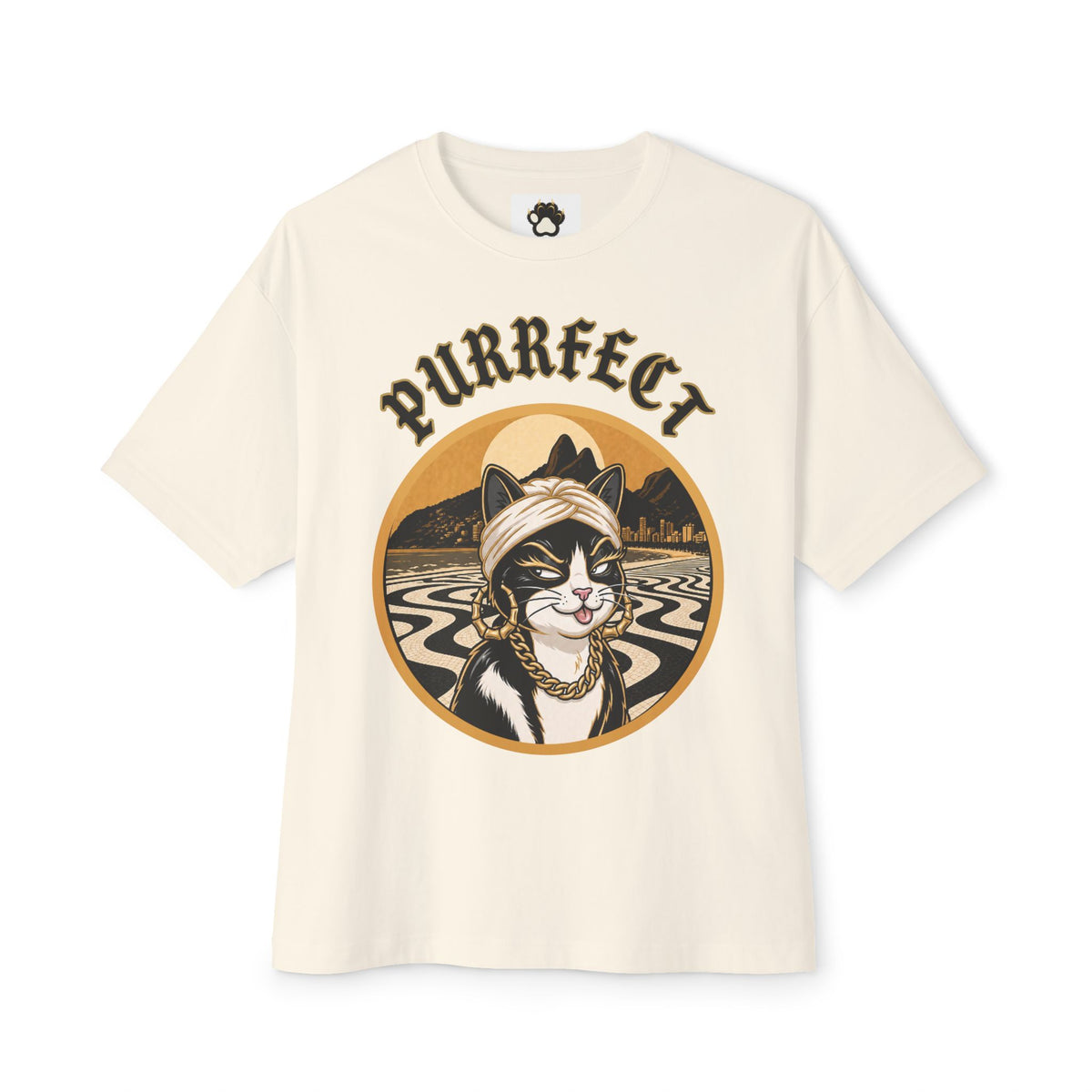 PURRFECT Rio Badge Tee