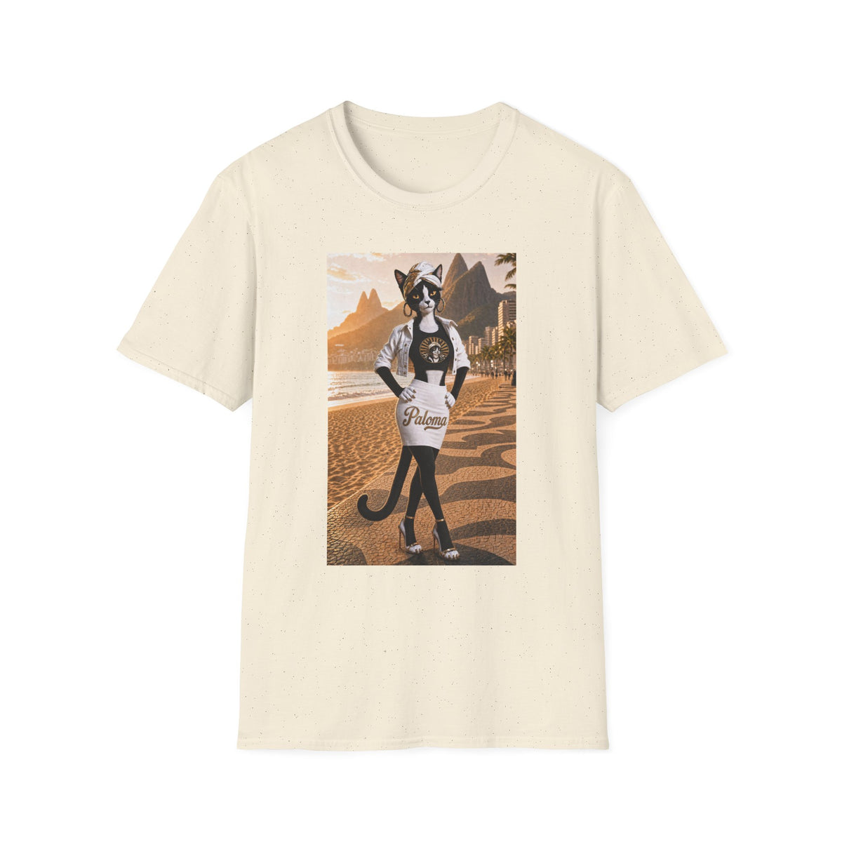 Paloma on the Beach Tee · Script Back
