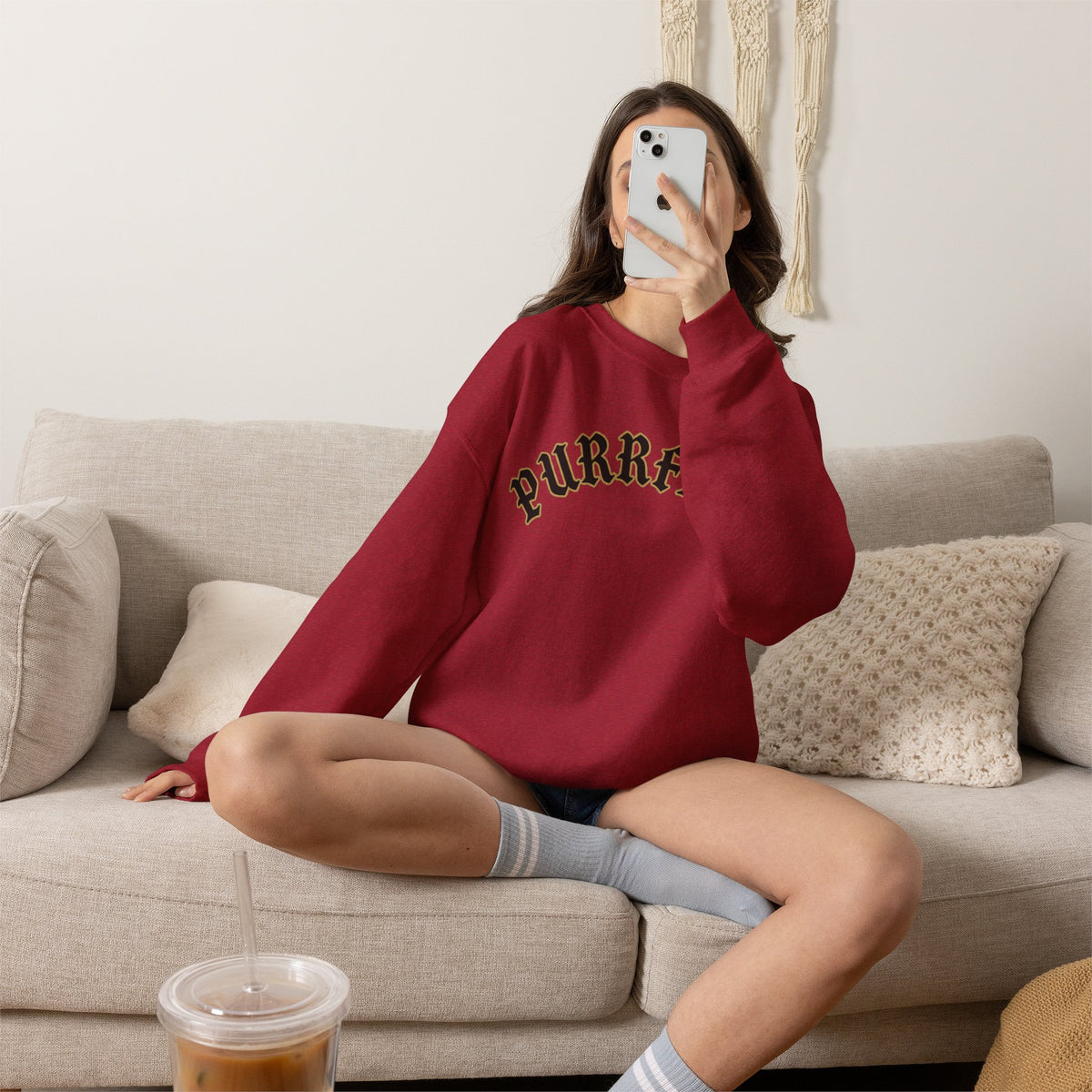 PURRFECT Obsessed Crewneck