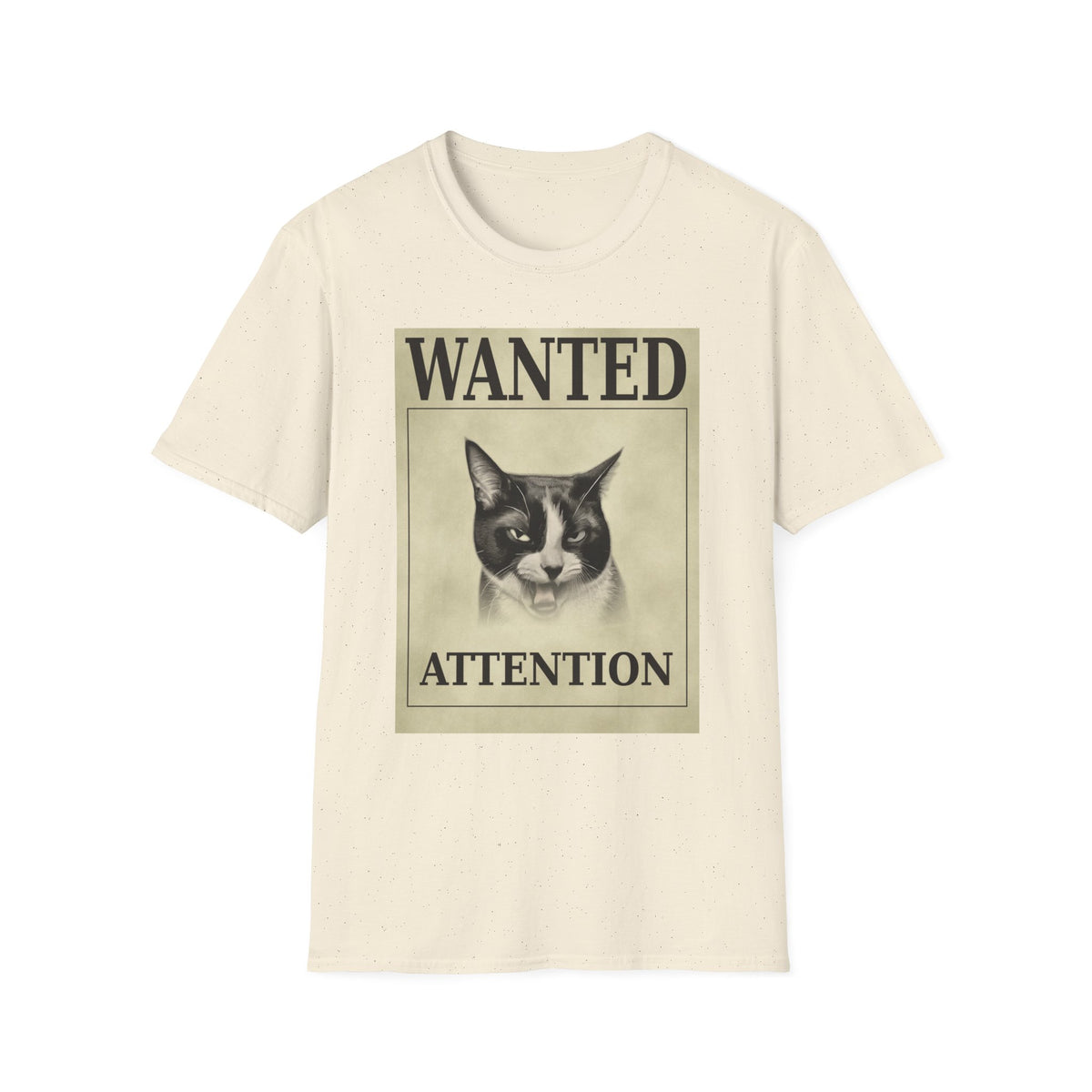 Wanted: Attention Cat T-Shirt — Vintage Pet Poster Tee