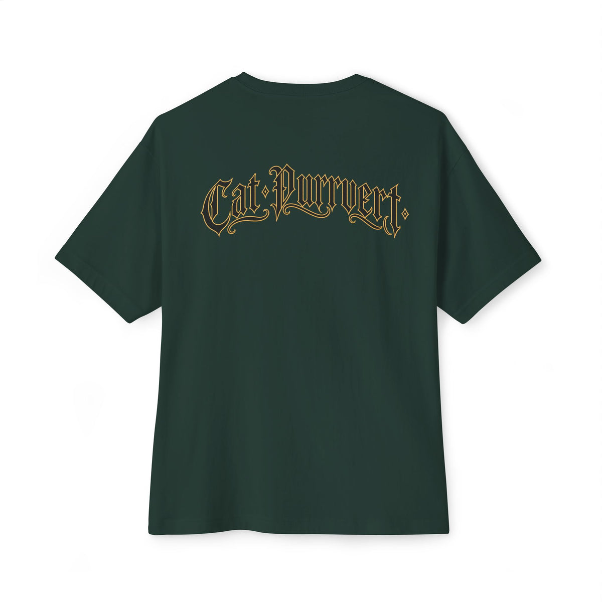 Cat Wave Tee — Retro Samurai Cat Graphic Boxy T‑Shirt