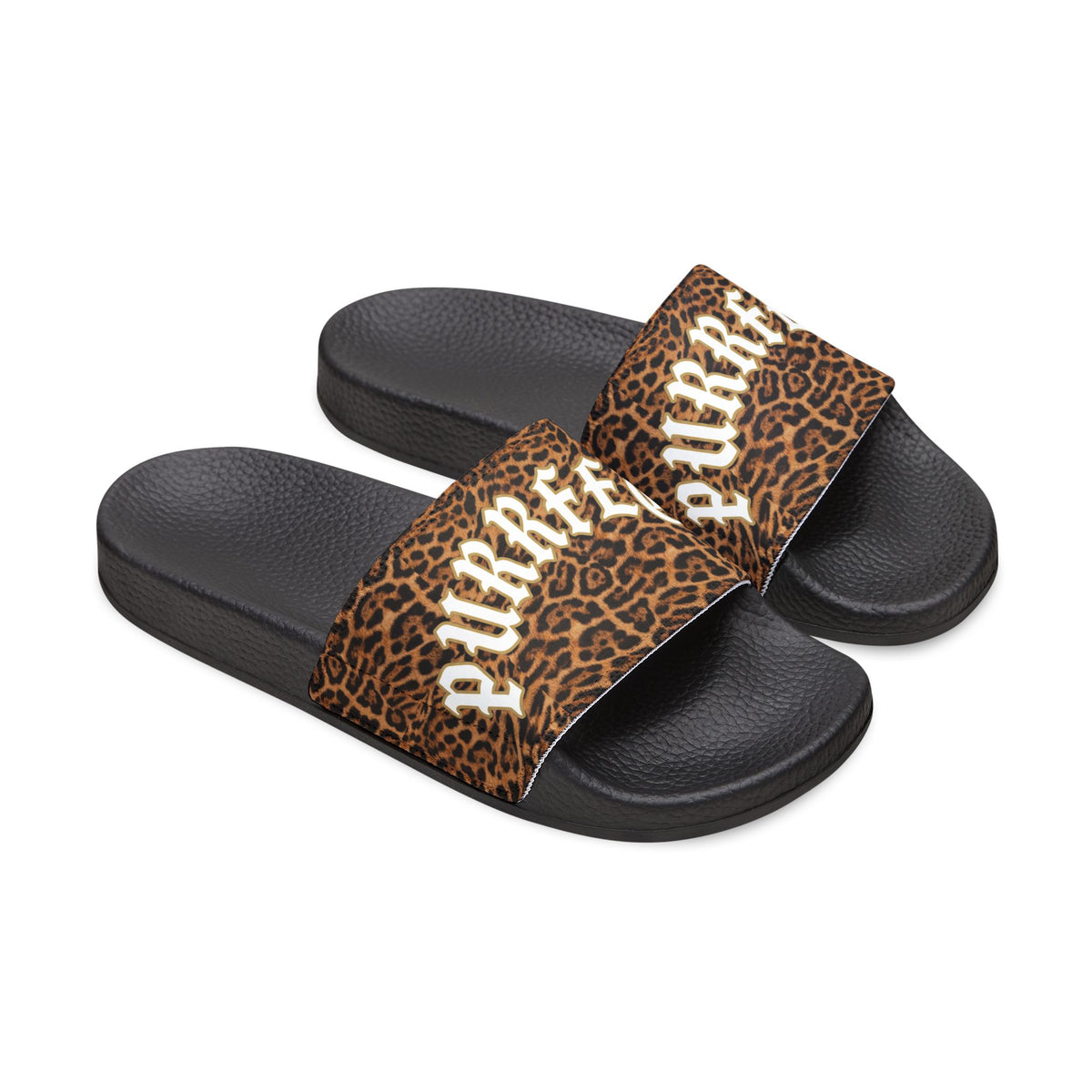 Jaguar Print Removable-Strap Slide Sandals — Men's Pool Slides