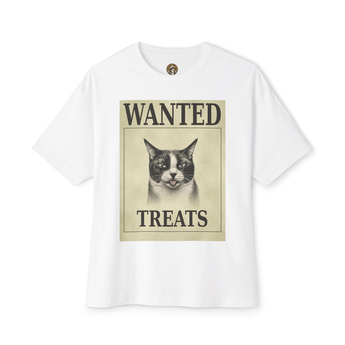 Wanted Treats Cat Tee — Vintage 'WANTED TREATS' Graphic T-Shirt