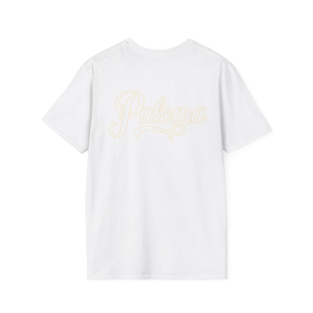 Paloma on the Beach Tee · Script Back