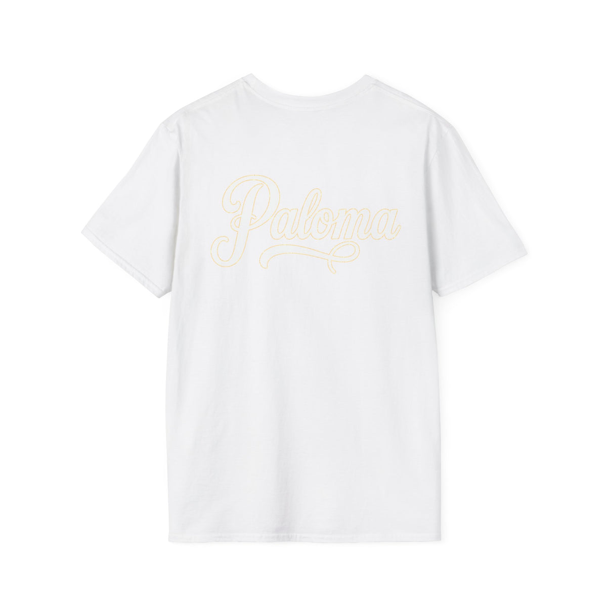 Paloma on the Beach Tee · Script Back