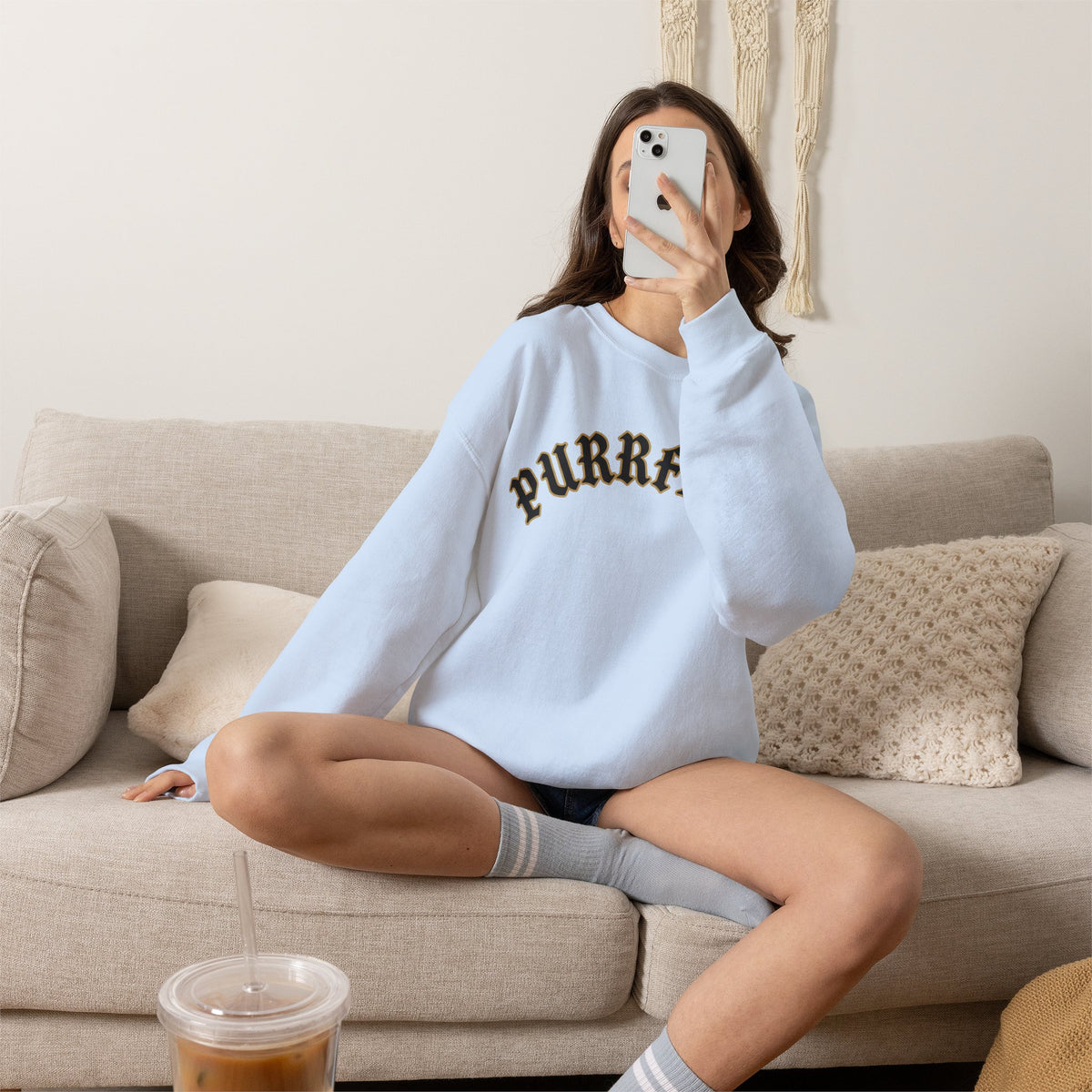 PURRFECT Obsessed Crewneck