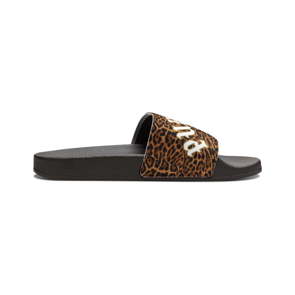 Jaguar Print Removable-Strap Slide Sandals — Men's Pool Slides