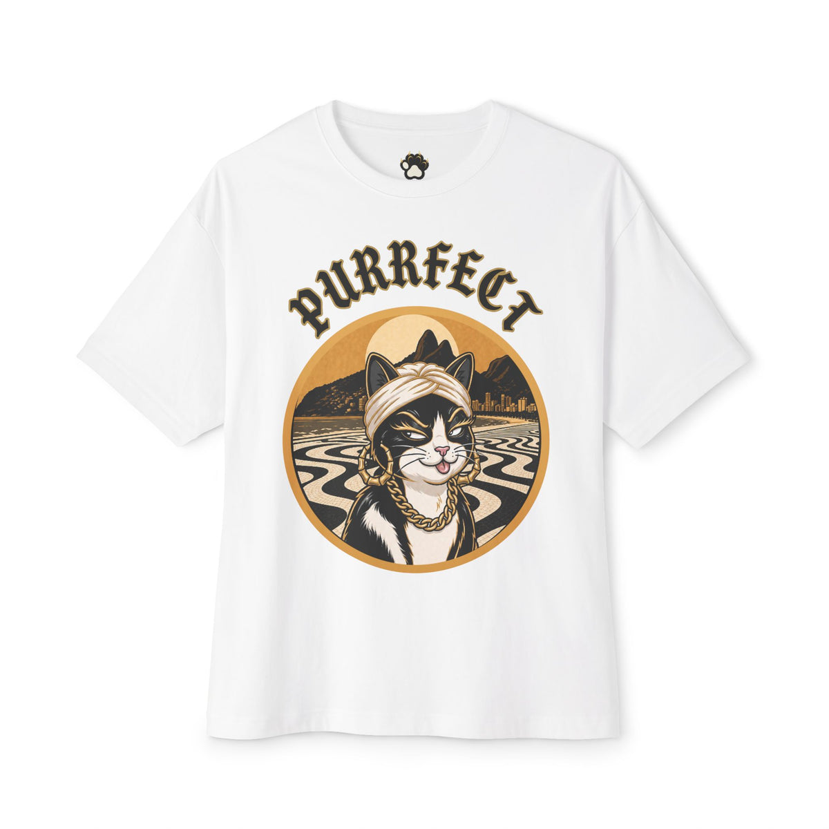PURRFECT Rio Badge Tee