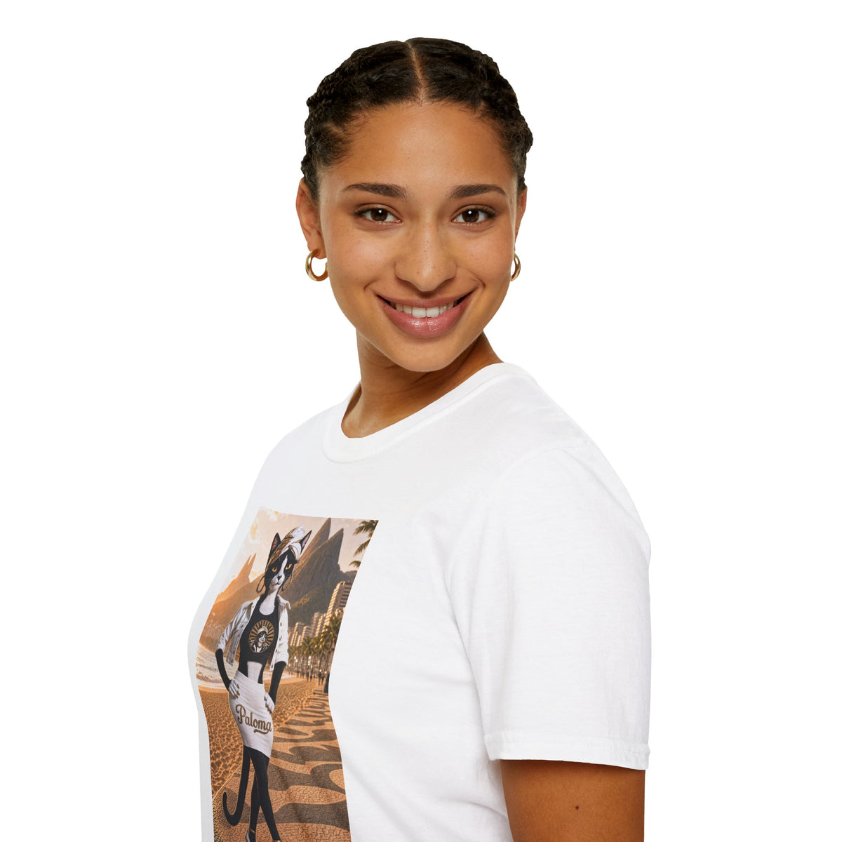 Paloma on the Beach Tee · Script Back