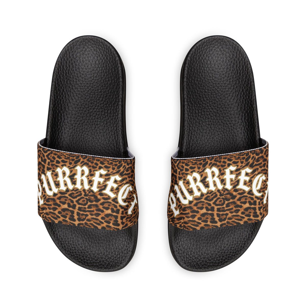 Jaguar Print Removable-Strap Slide Sandals — Men's Pool Slides