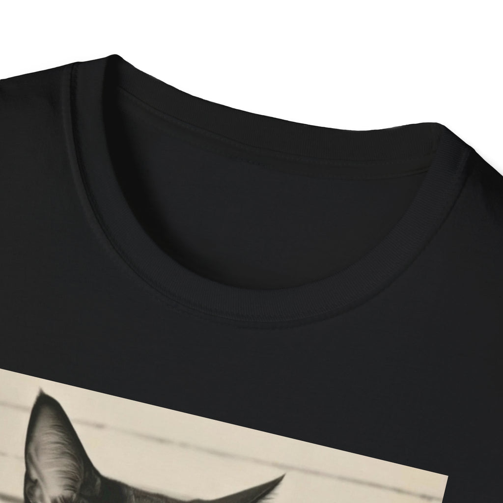 Creepy Cat Mugshot T-Shirt — Funny Halloween Cat Shirt